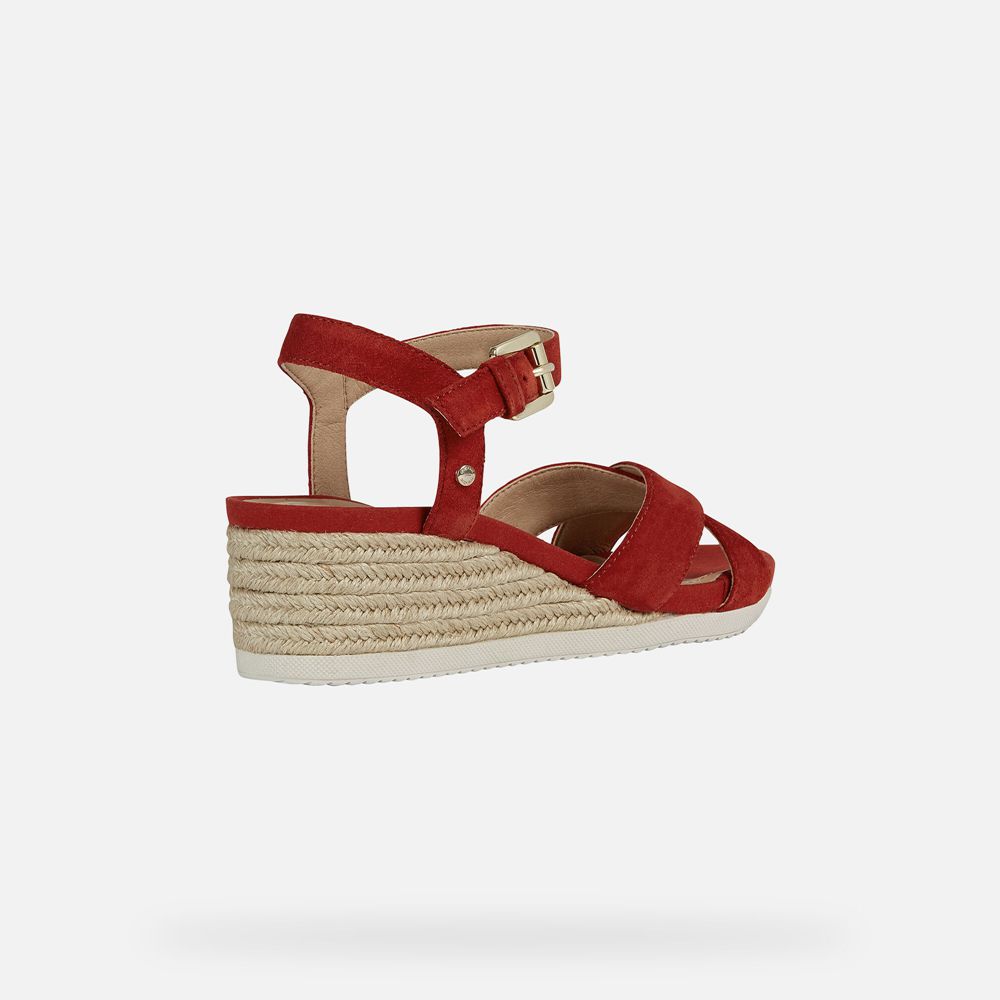 Sandales Geox Ischia - Rouge - Femme 845706-HBW